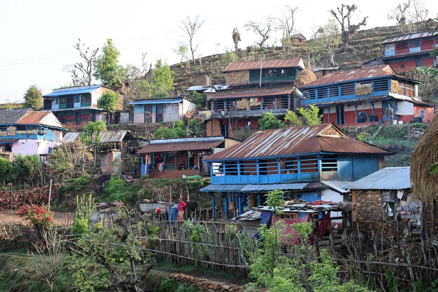 Hillside village in Nepal where HST's guides grew up