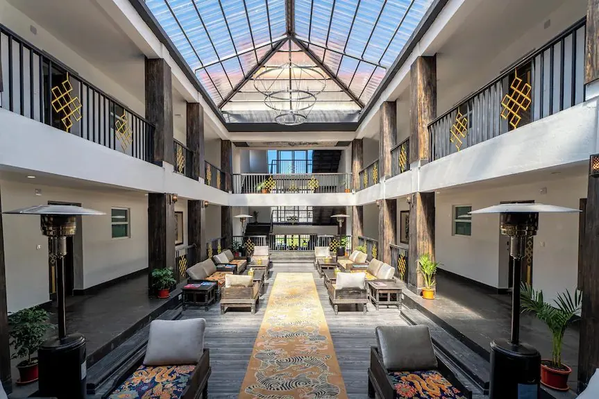 Hotel interior at Muktinath